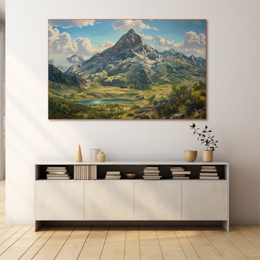 Landscape Painting of Mountains